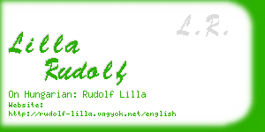 lilla rudolf business card